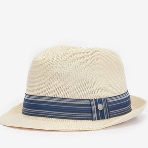 Barbour Belford Trilby Ecru/ Blue